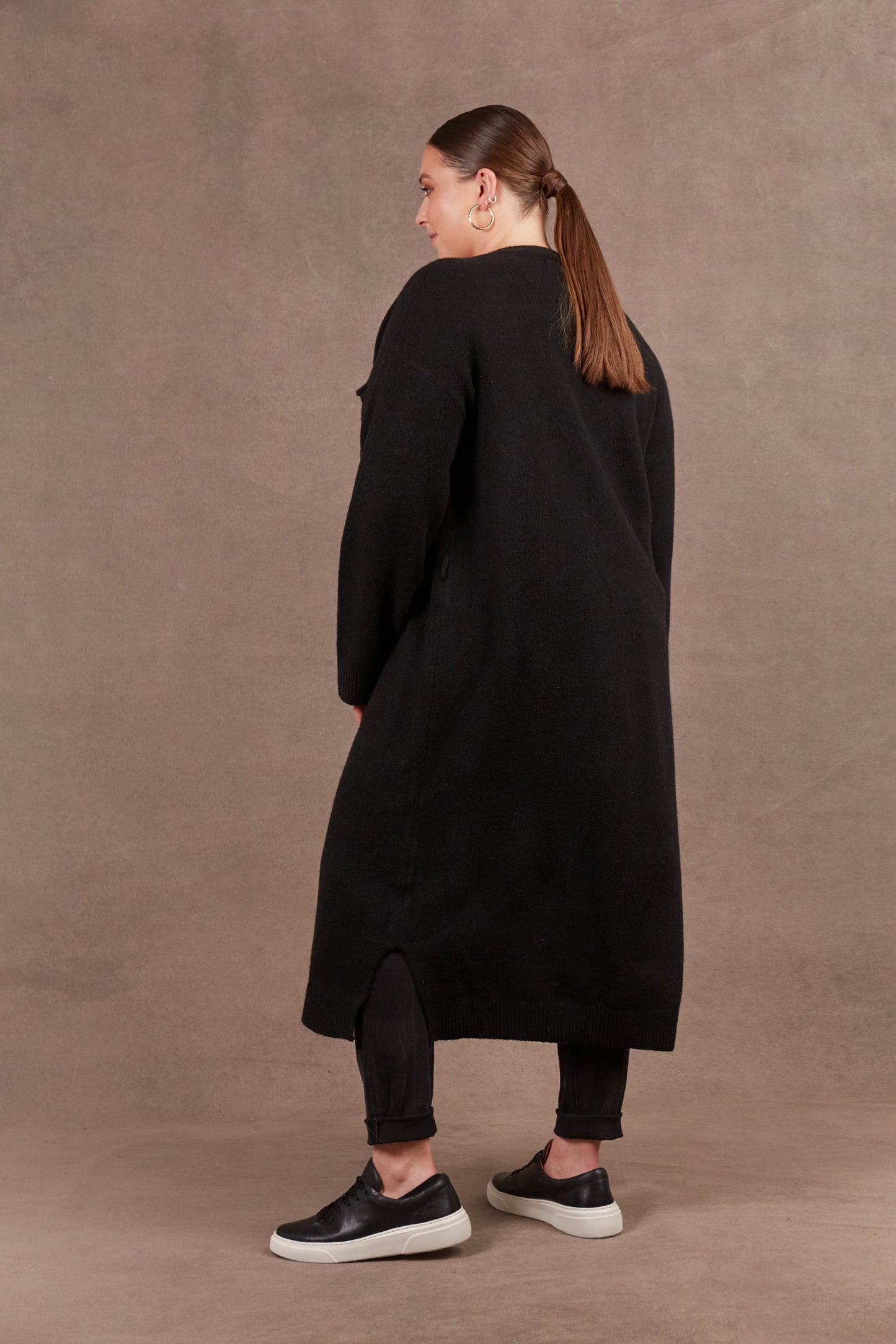 Paarl Longline Cardigan | Ebony