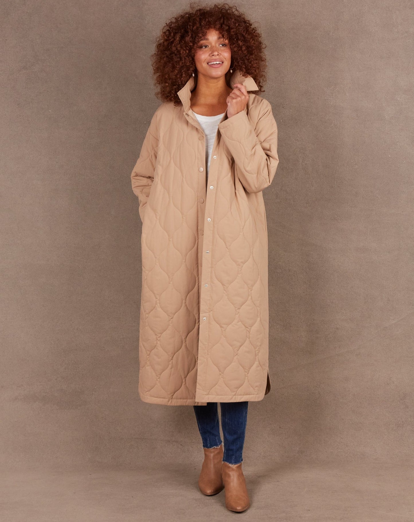 Ribe Coat | Putty