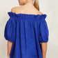 Halcyon Ruched Top | Cobalt