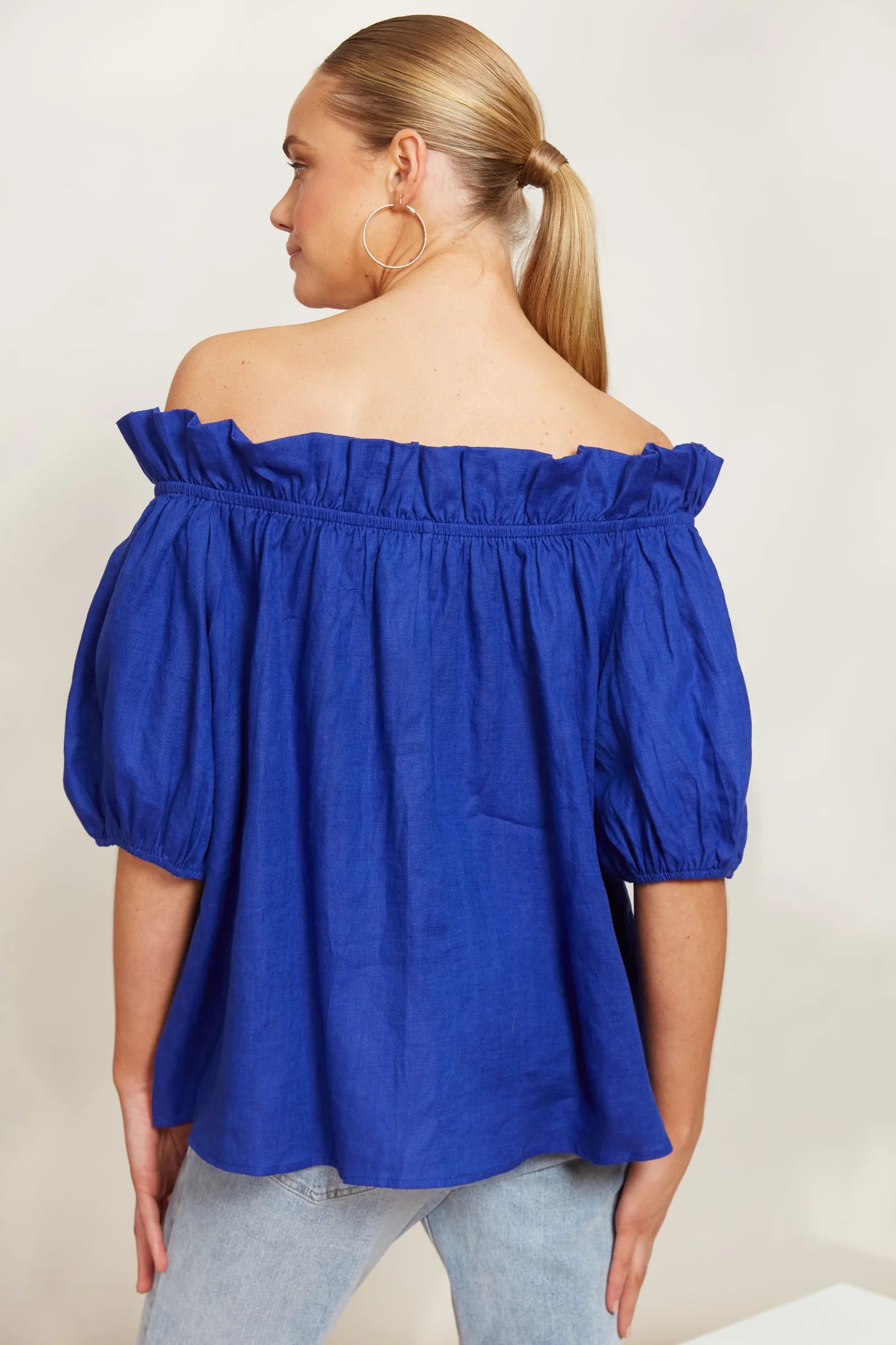 Halcyon Ruched Top | Cobalt