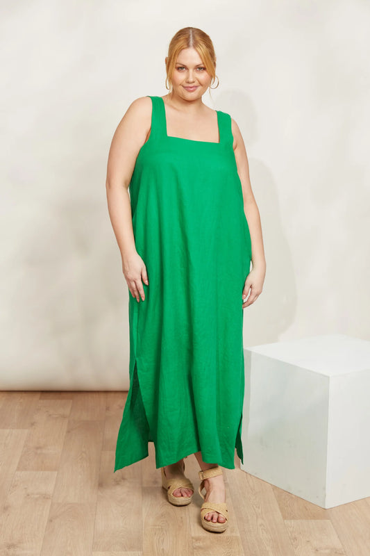 Halcyon Tank Dress | Emerald