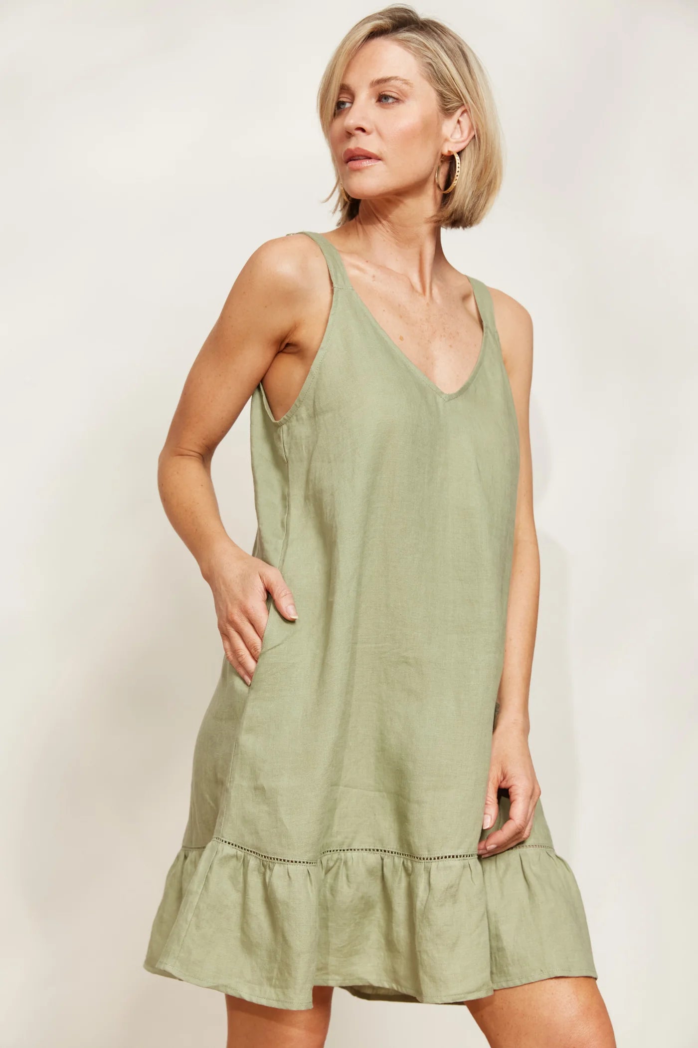 Sojourn Tank Dress | Aloe