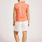 Francia Frill Tank | Coral