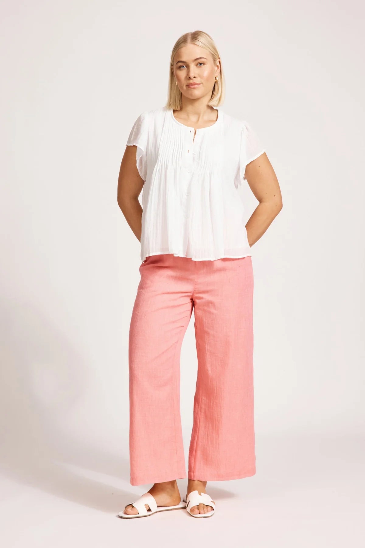 Orsula Button Top | Whie