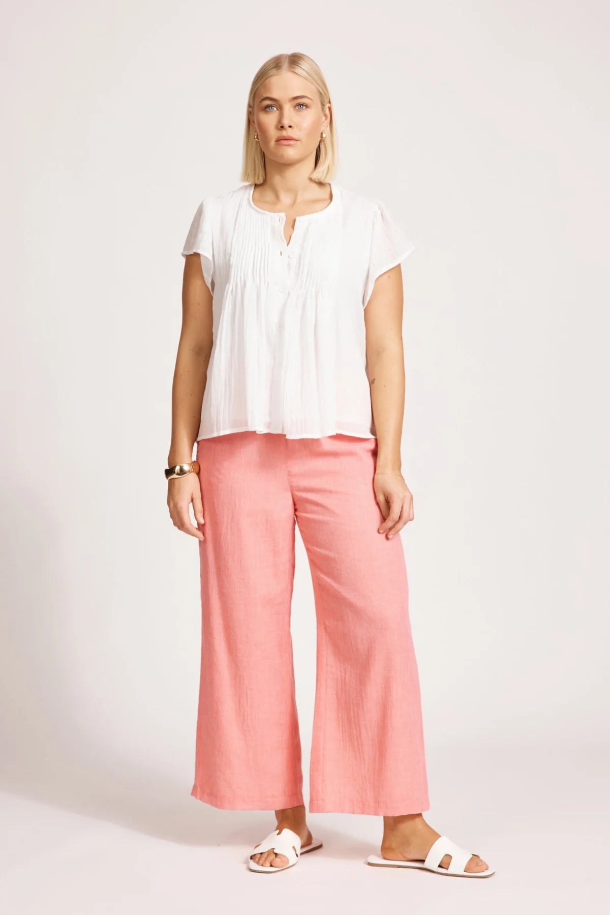 Orsula Button Top | Whie