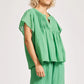 Orsula Button Top | Jade