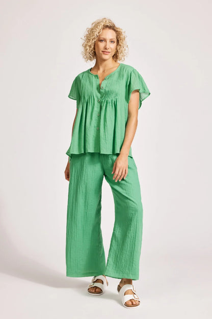Orsula Button Top | Jade