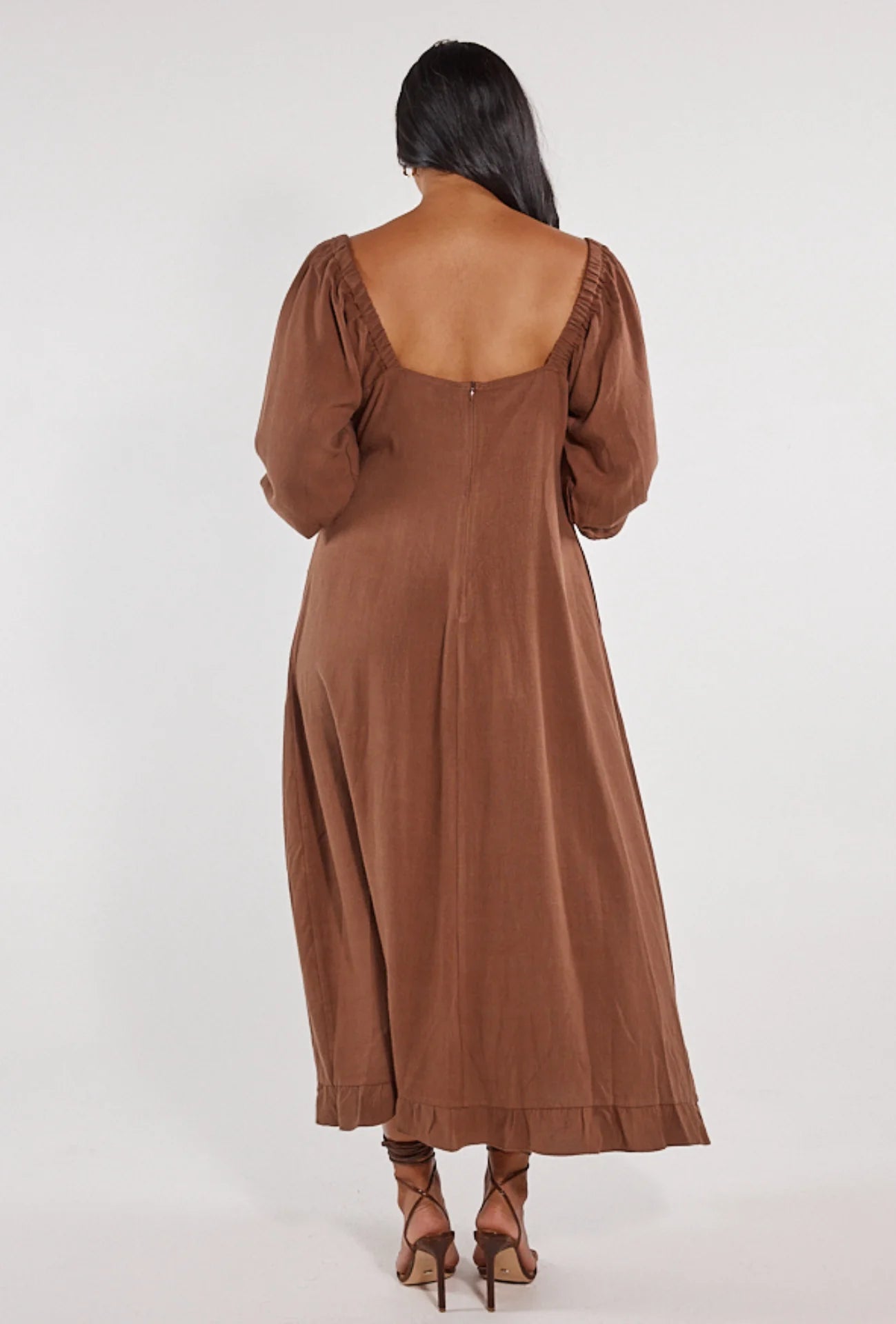 Rue Midi Dress | Dark Chocolate