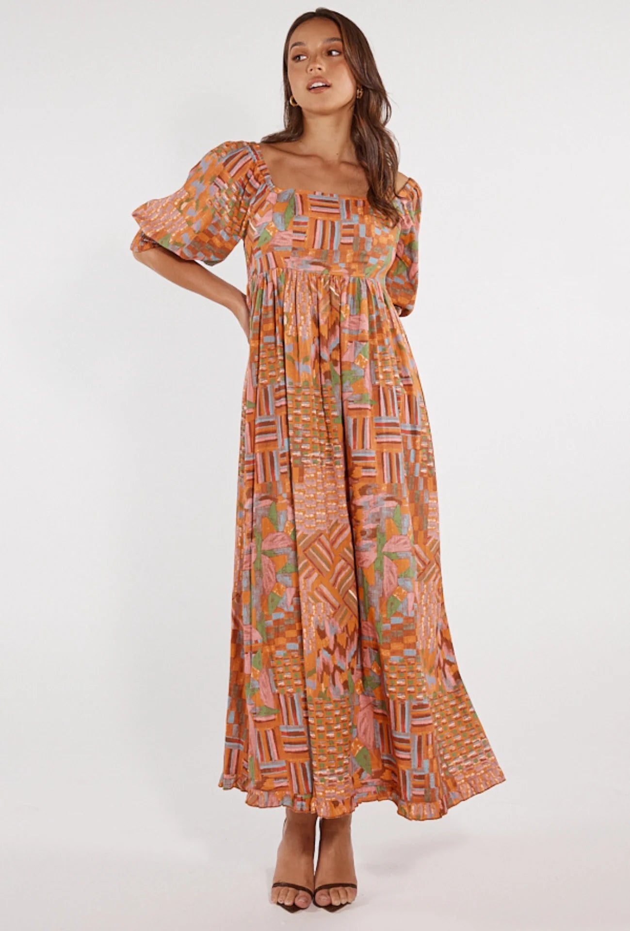 Frida Maxi Dress | Mosaic Print