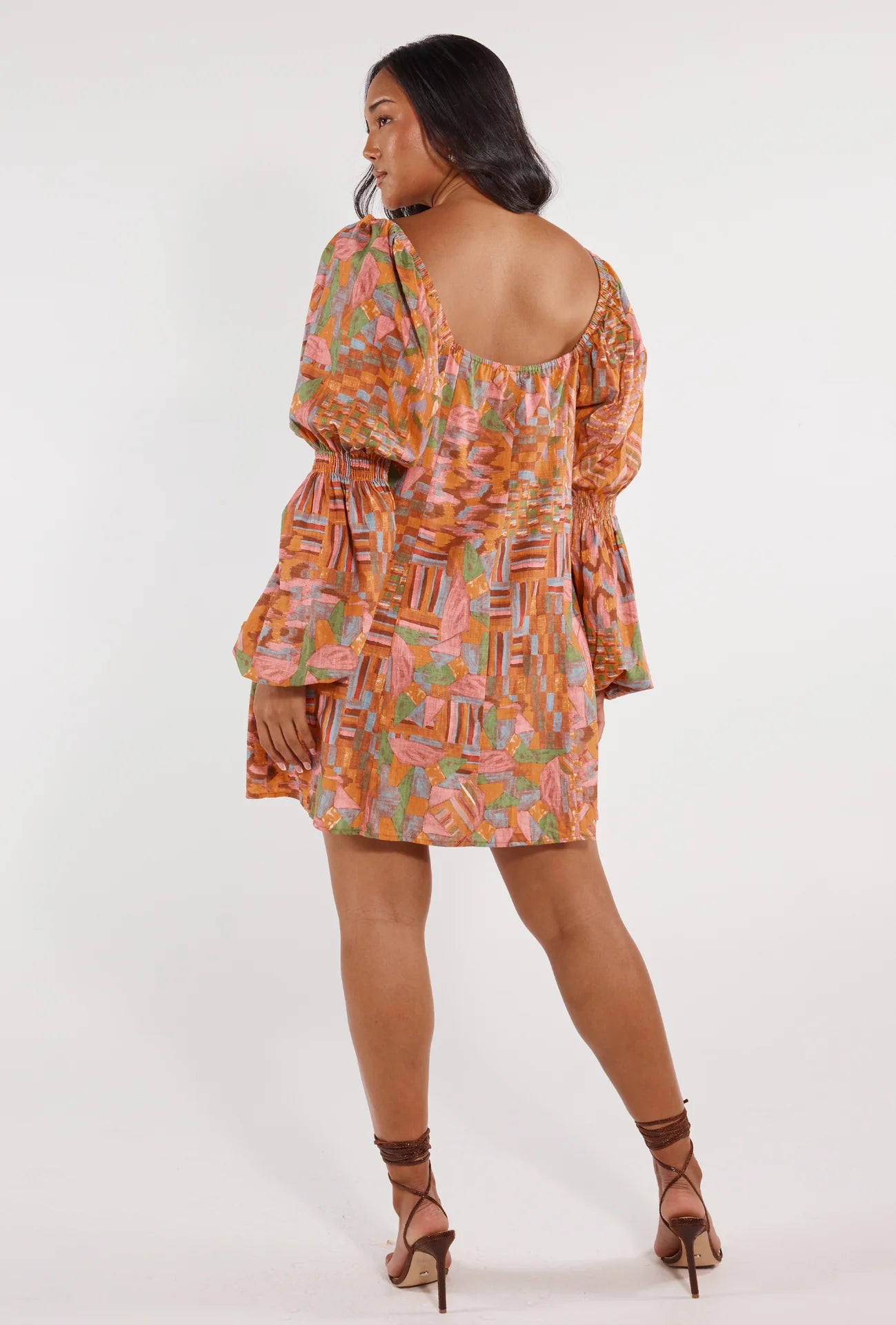 Irma Mini Dress | Mosaic Print