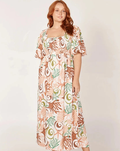 Ana Midi Dress | Koralli Print