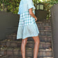 Moxie Midi Dress | Green Gingham