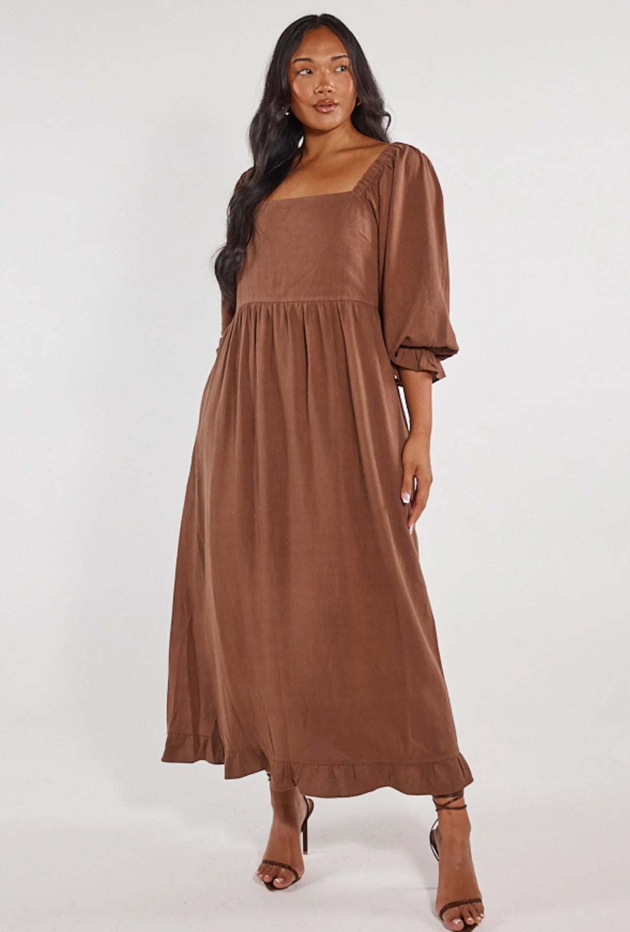 Rue Midi Dress | Dark Chocolate