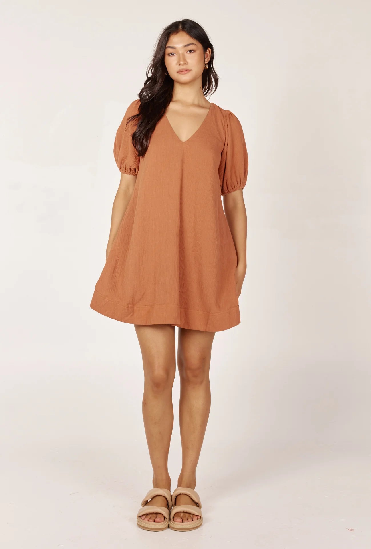 Isadora Mini Dress | Hazelnut