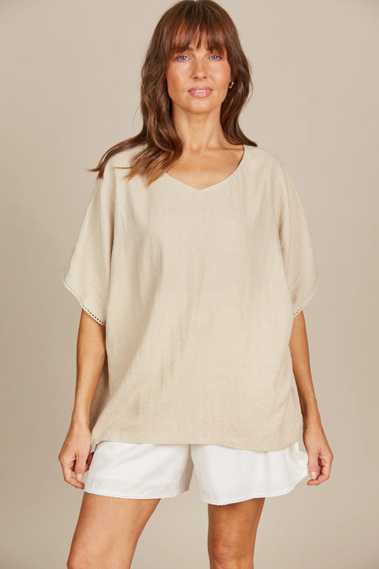 Amelle Relaxed Top | Canvas