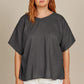 Amelie Relaxed Top | Graphite