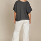 Amelie Relaxed Top | Graphite