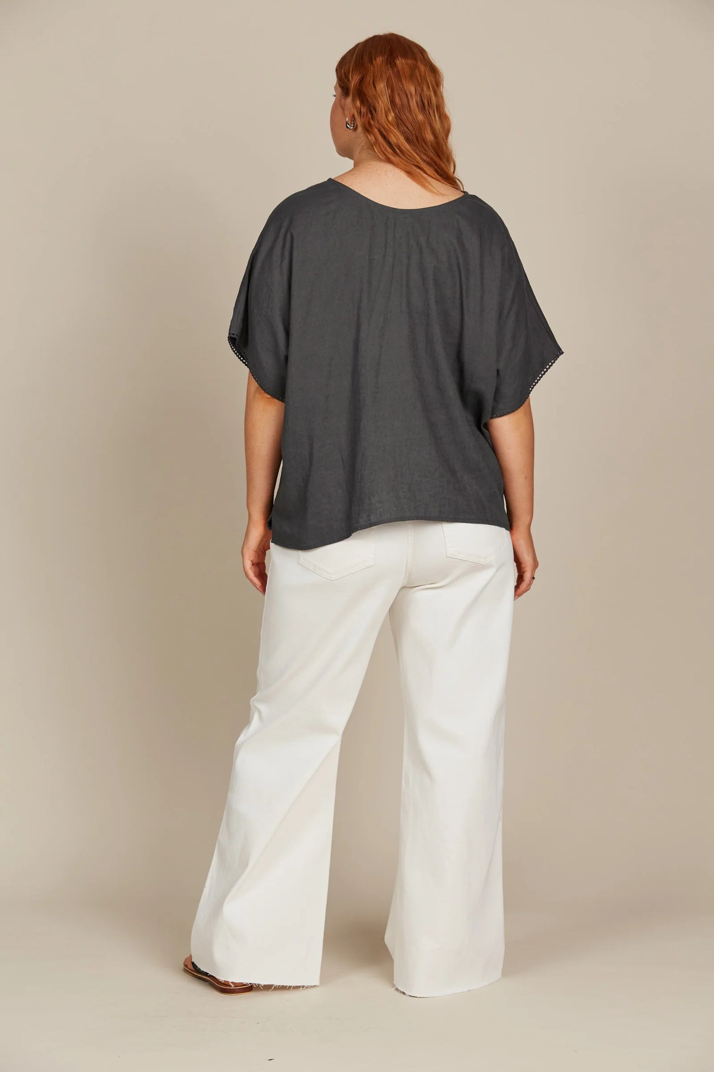 Amelie Relaxed Top | Graphite