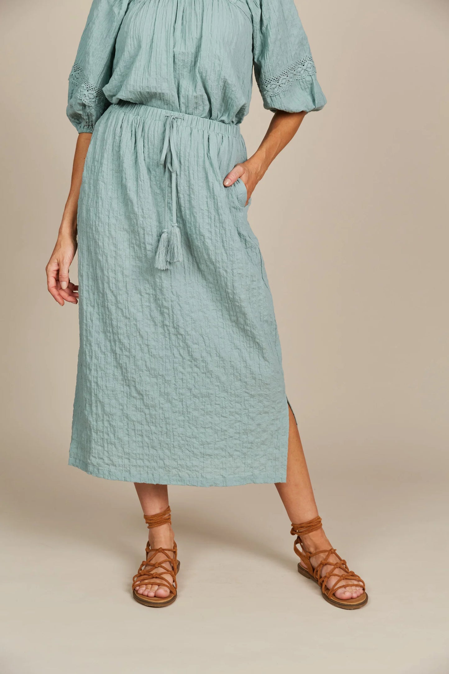 Fleur Skirt | Seafoam