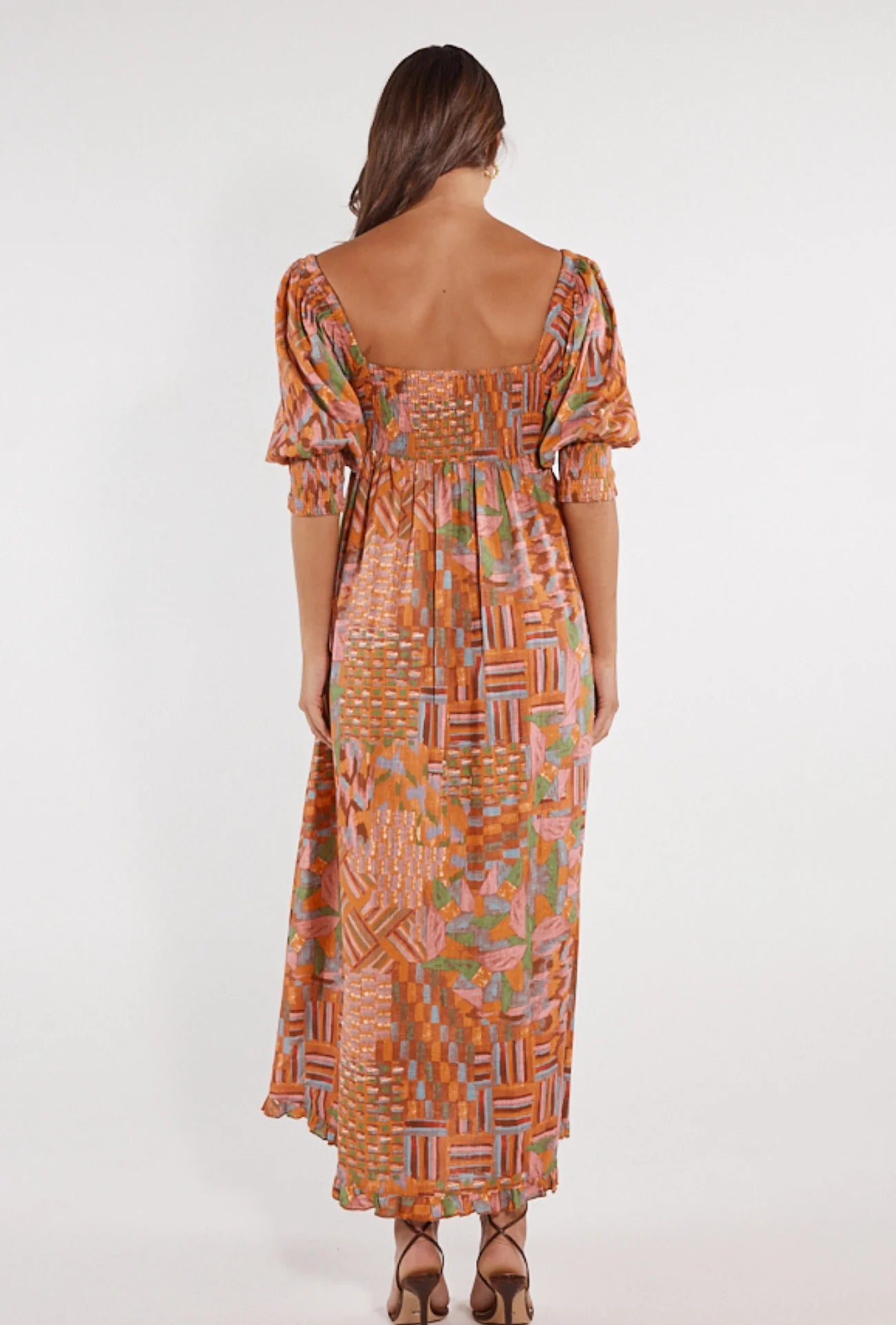 Frida Maxi Dress | Mosaic Print