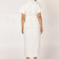 Nicole Midi Dress | Ivory