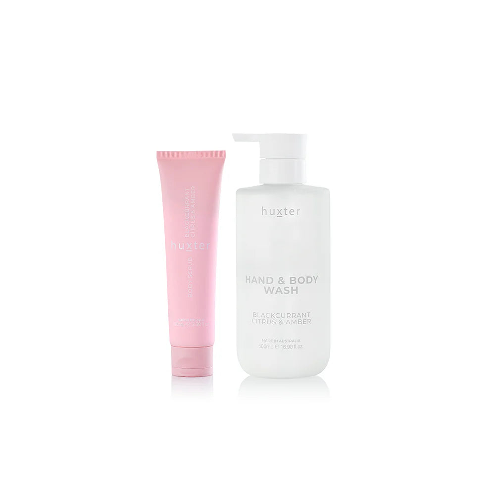 Shower Pamper Duo | Blackcurrant, Citrus & Ambe