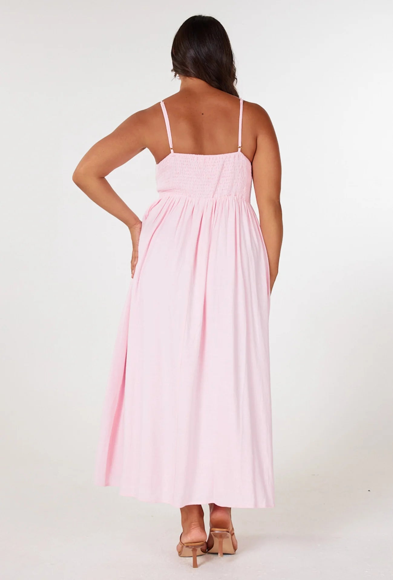 Karla Midi Dress | Light Pink