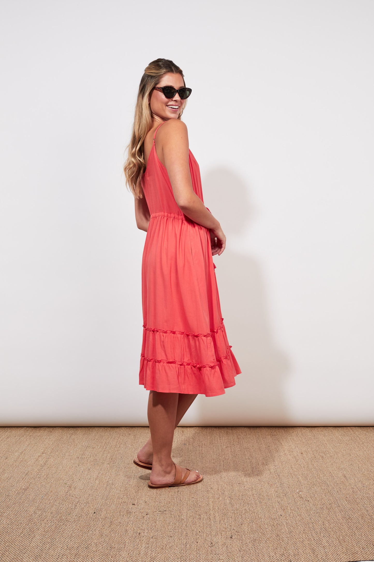 Tropicana Tank Dress | Coral