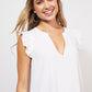 Tanna Frill Top | Coconut