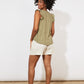 Tanna Frill Top | Khaki