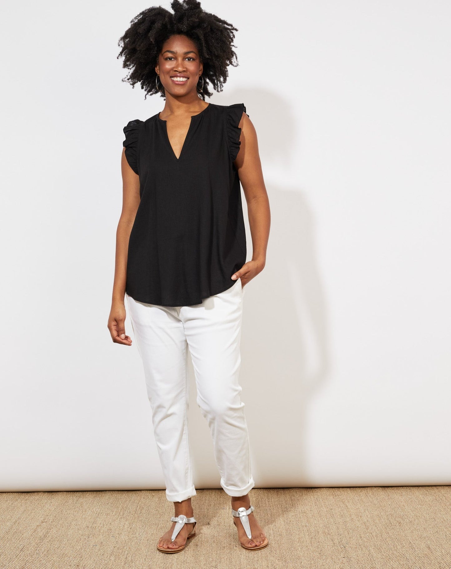 Tanna Frill Top | Jet