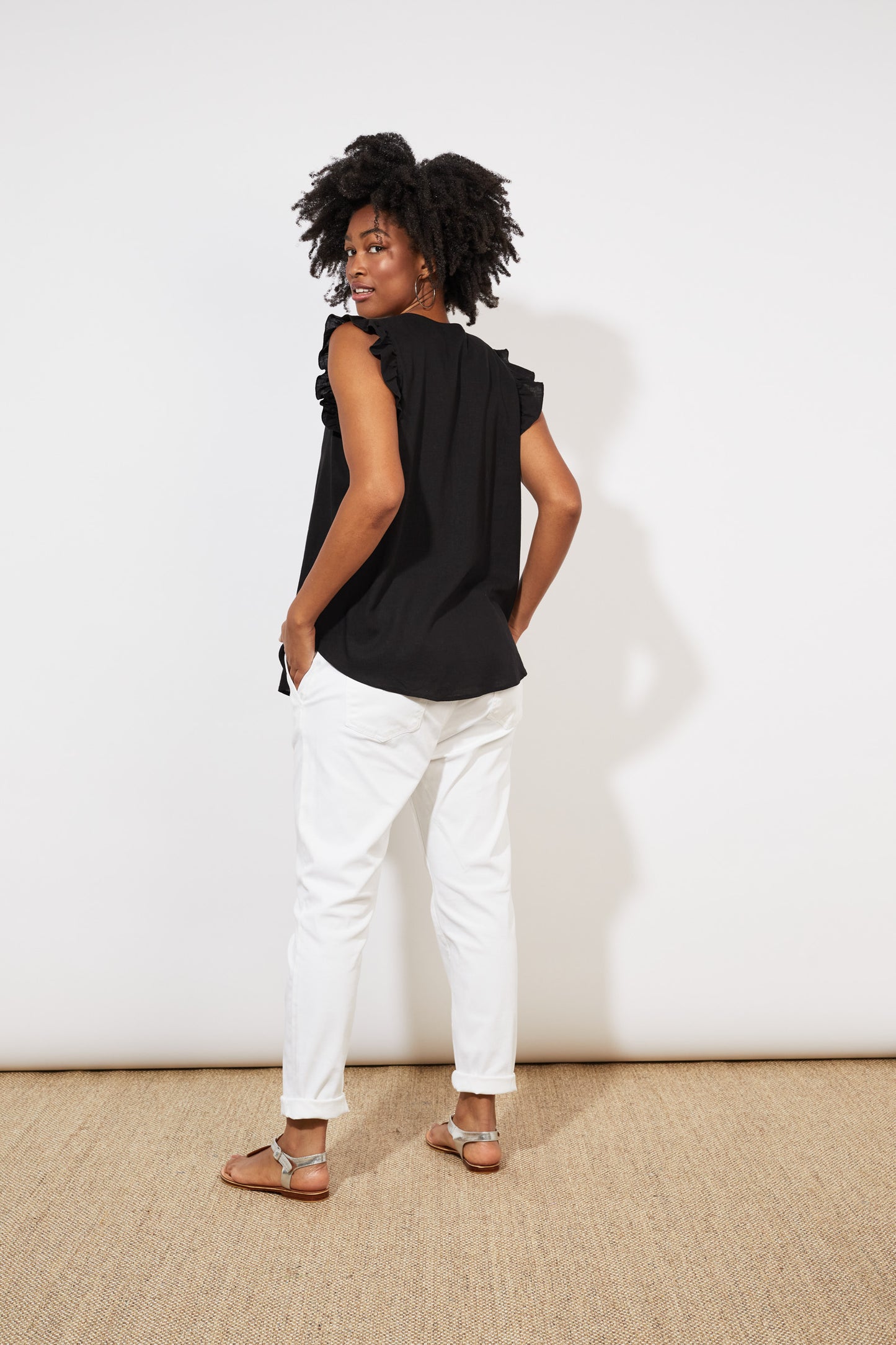 Tanna Frill Top | Jet