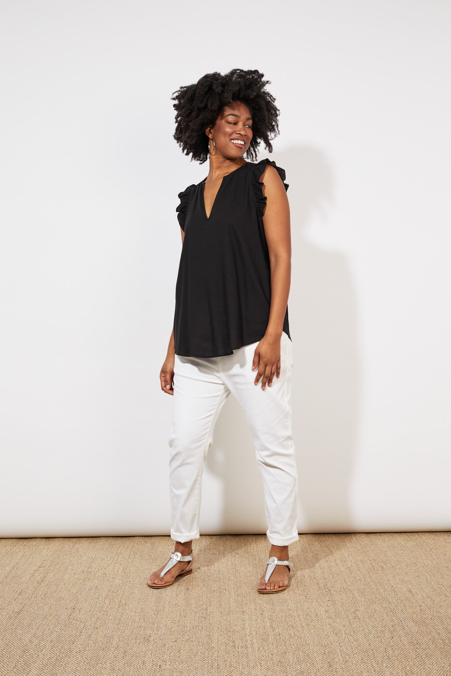 Tanna Frill Top | Jet