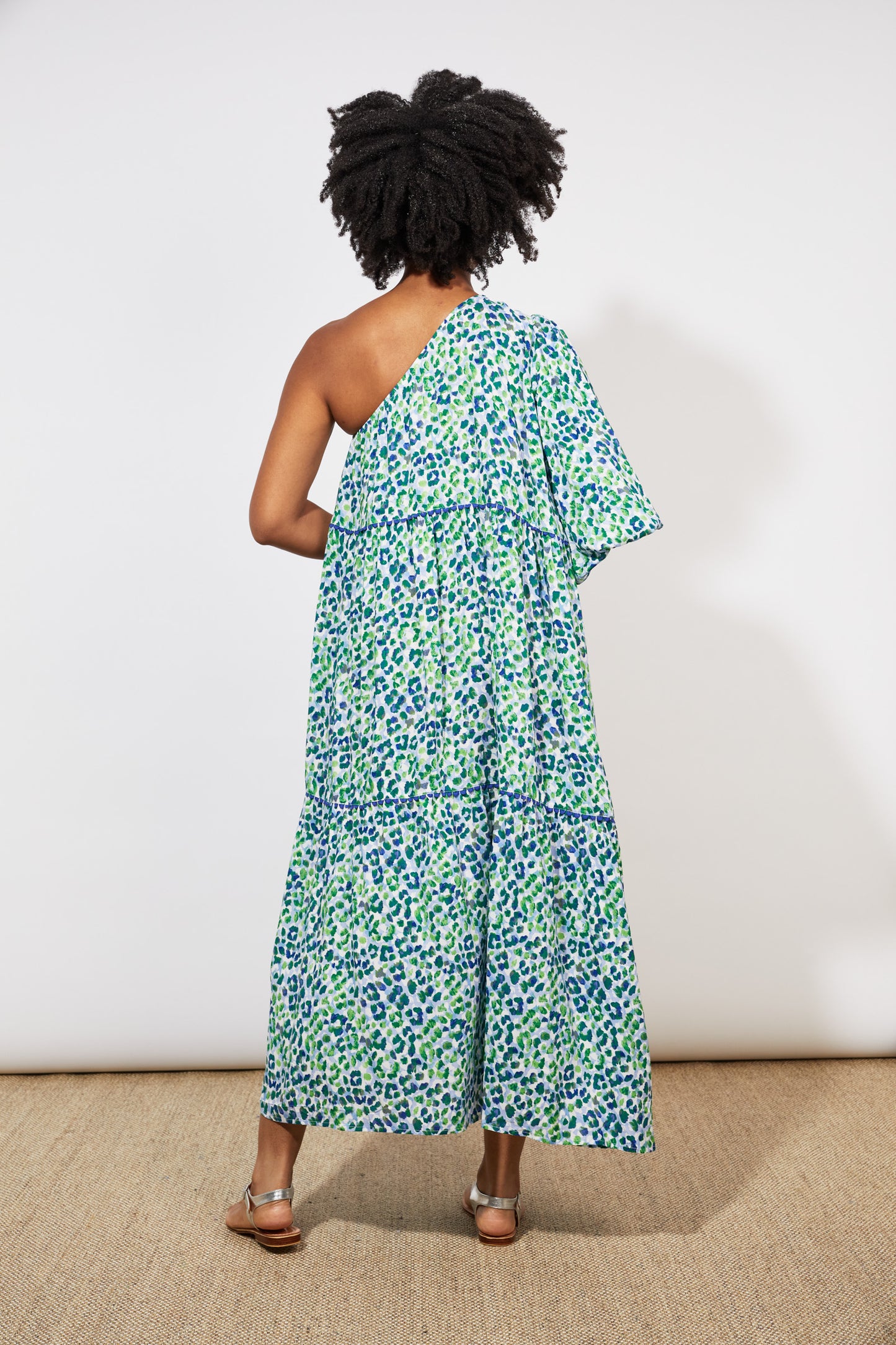 Lamu One Shoulder Dress | Savanna Blue