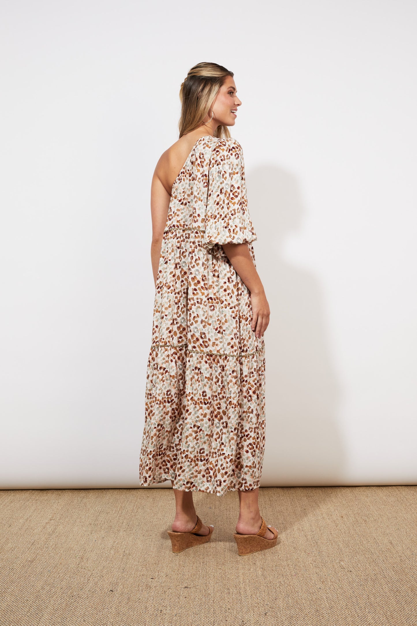 Lamu One Shoulder Dress | Savanna Sage