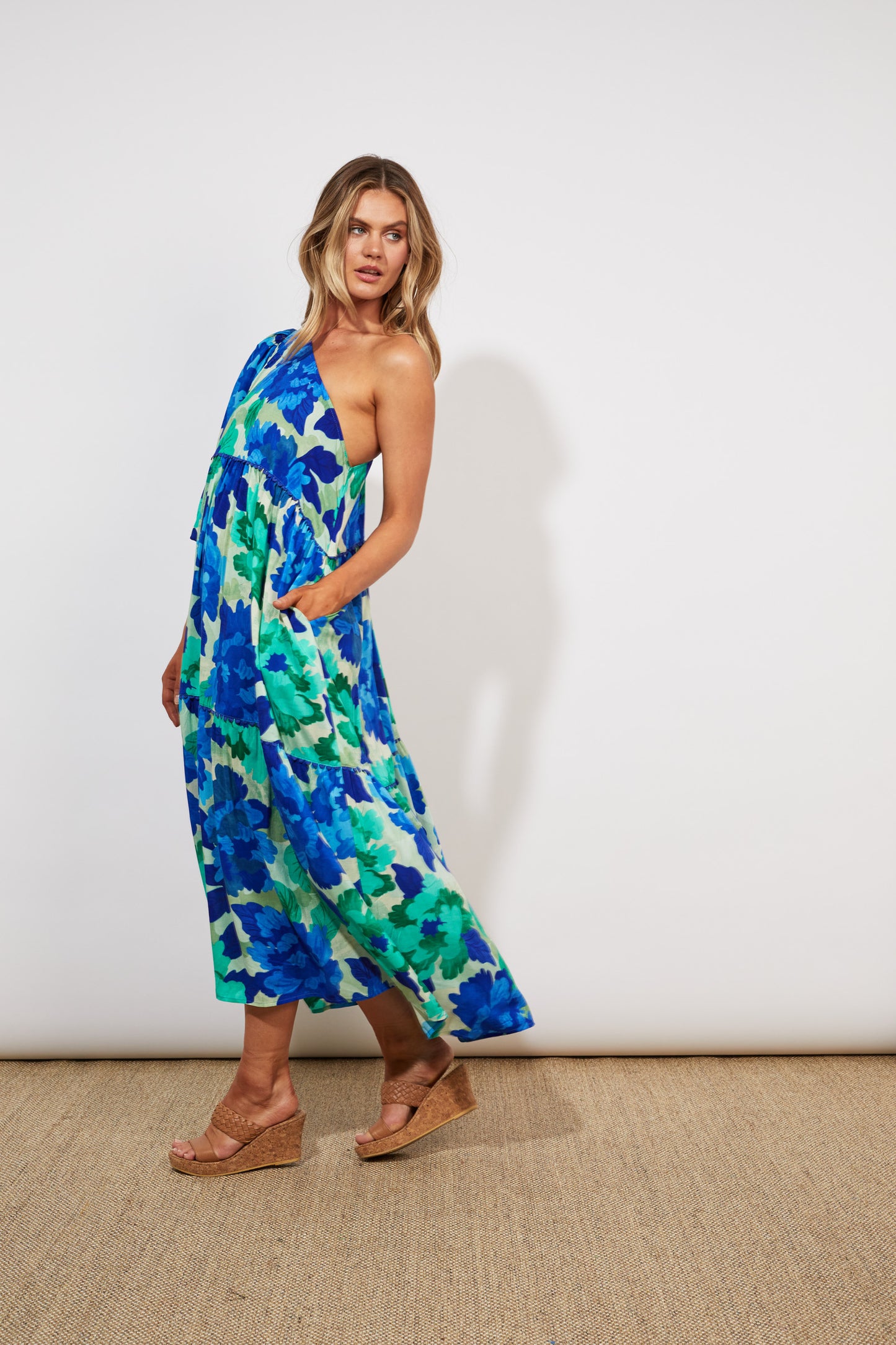 Cayman One Shoulder Dress | Bermuda