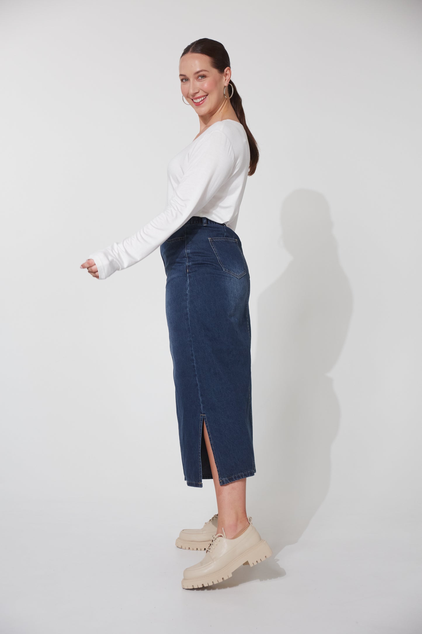 Dalton Denim Skirt | Indigo