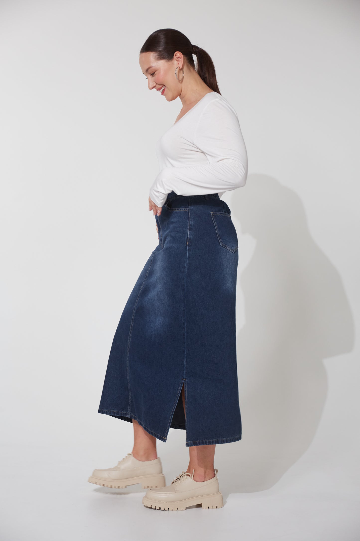 Dalton Denim Skirt | Indigo