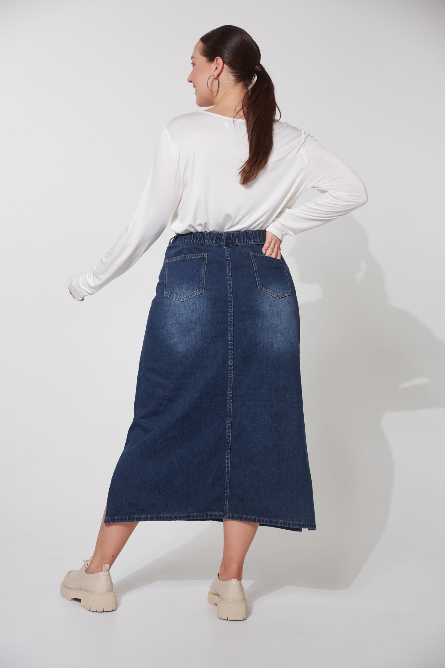 Dalton Denim Skirt | Indigo