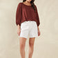 Palermo Drawstring Top | Espresso