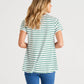 Tegan Swing Tee | Meadow Stripe