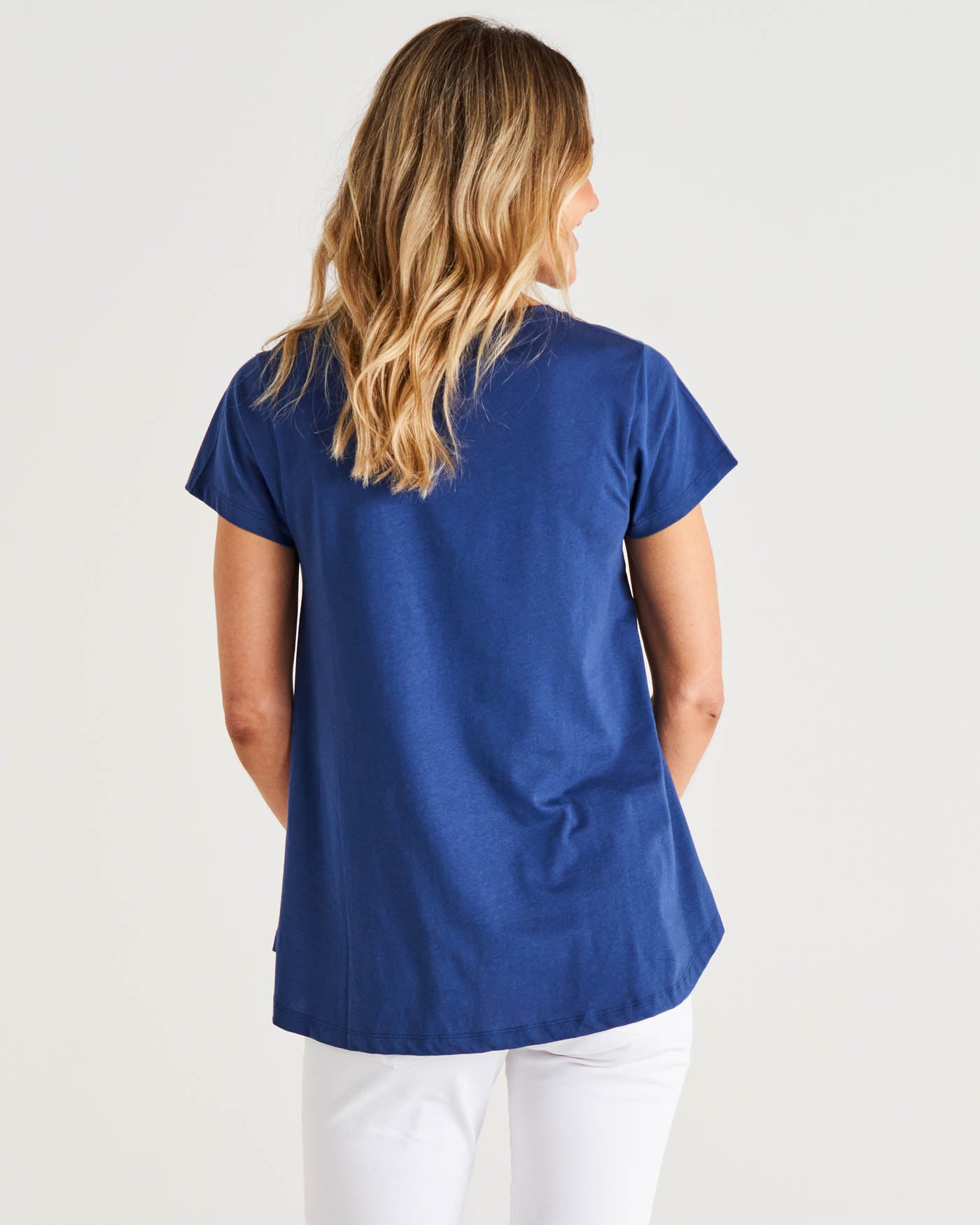 Teagan Swing Tee | Navy