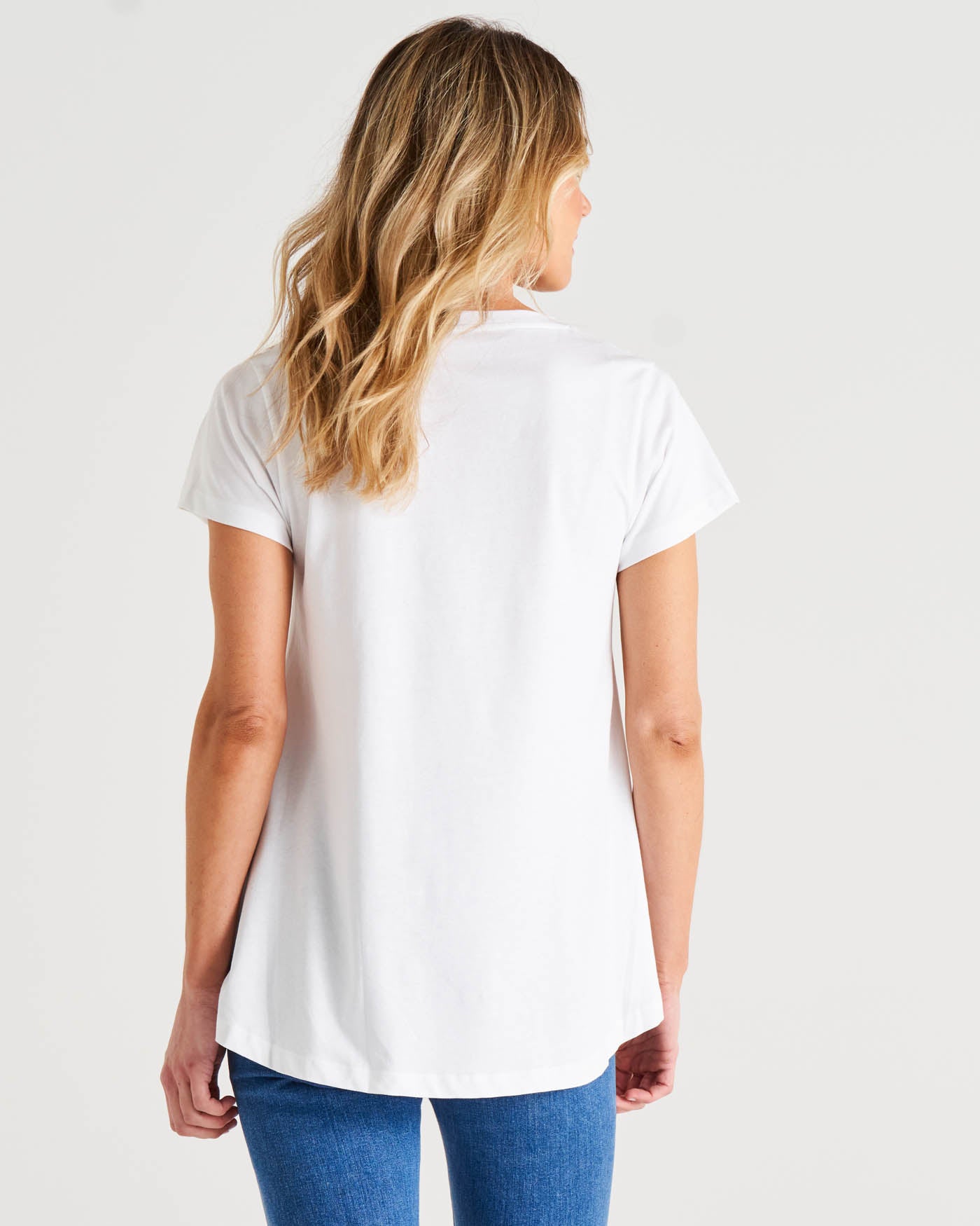 Tegan Swing Tee | White