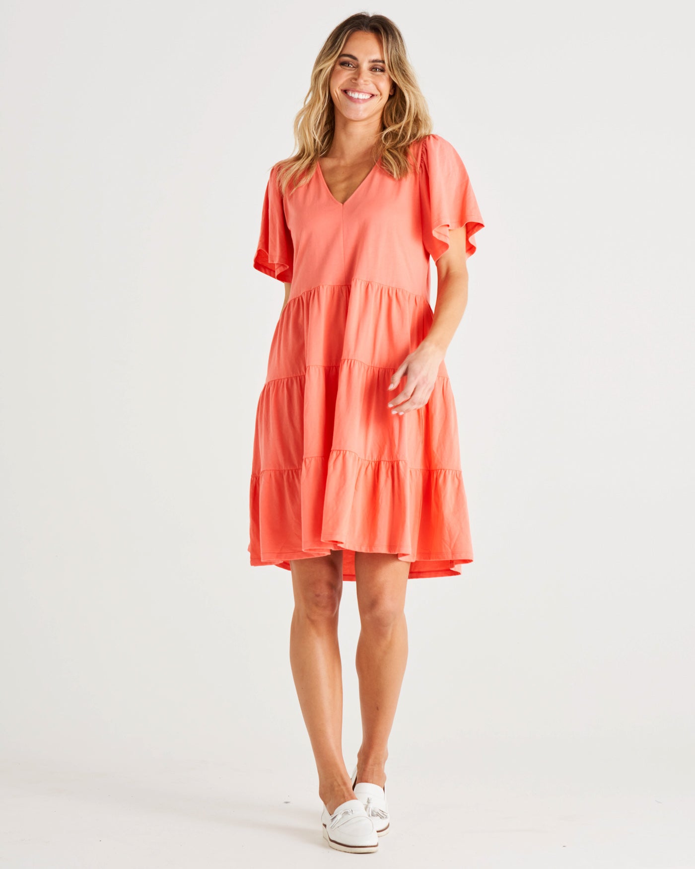 Cressida Dress | Coral