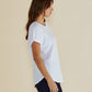 Hailey Short Sleeve Tee | White