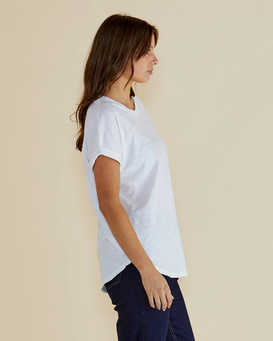 Hailey Short Sleeve Tee | White