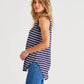 Keira Tank | Dark Blue Stripe