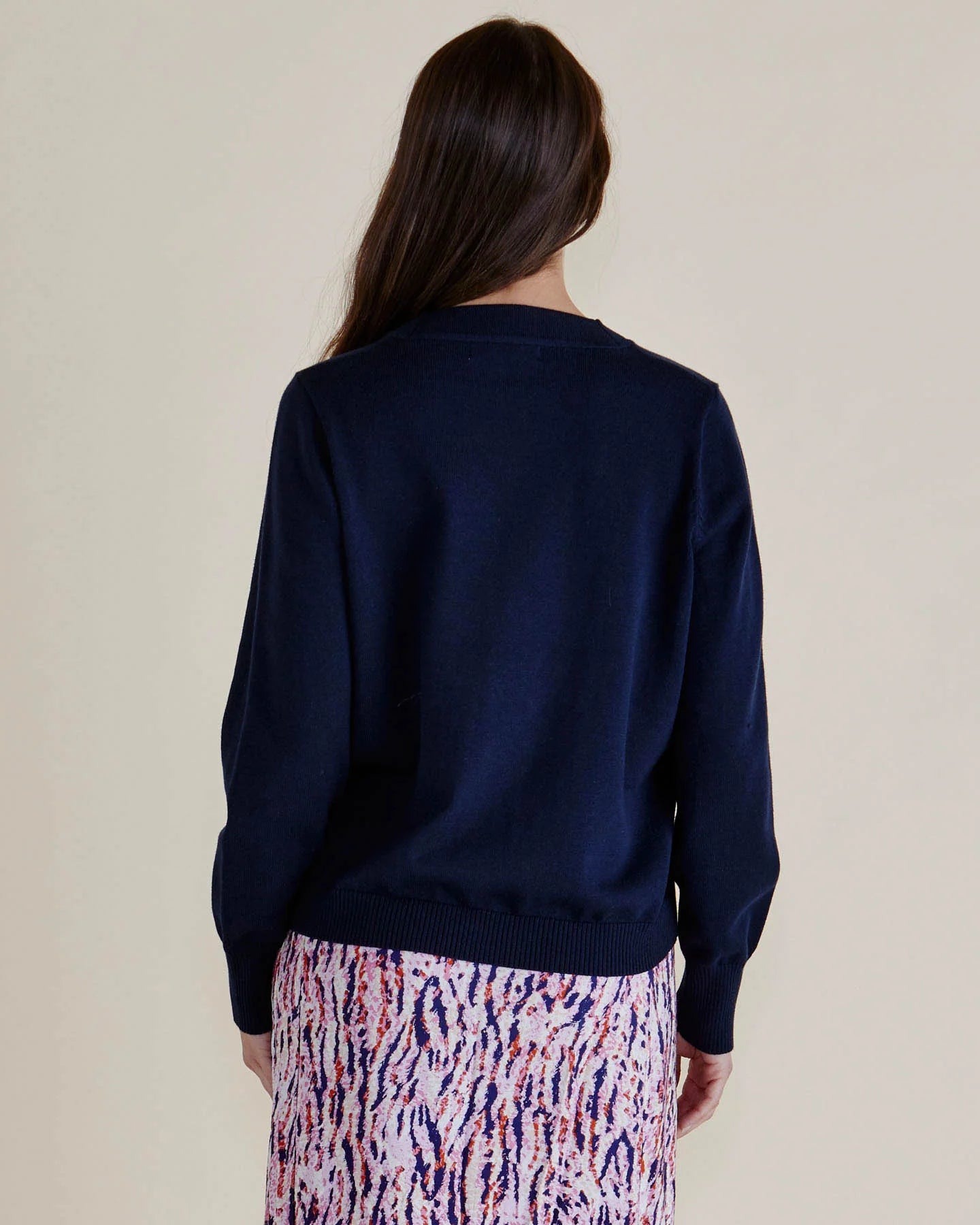 Leon Knit Cardi | Navy