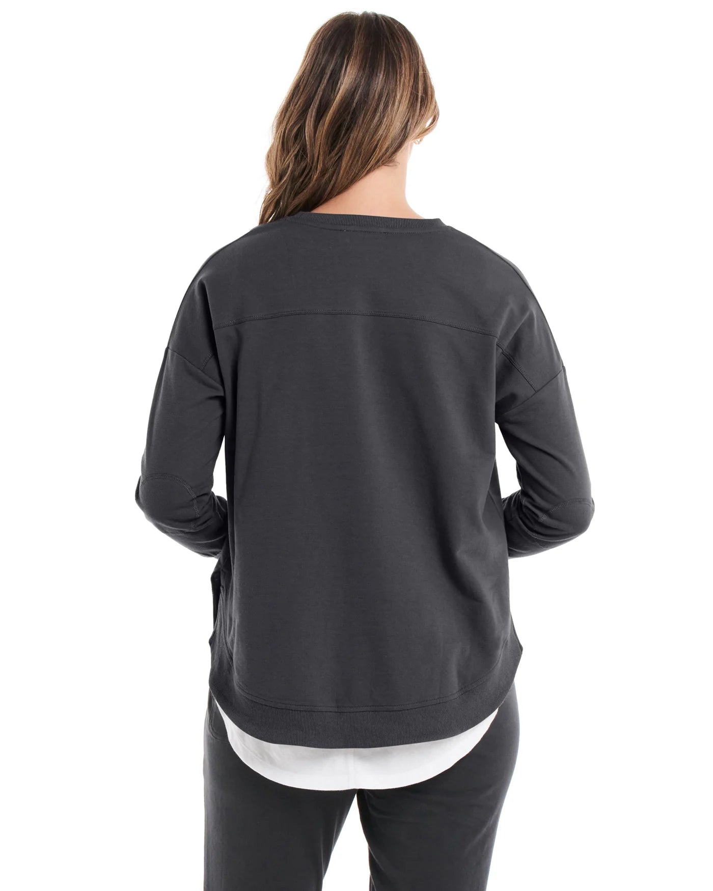 Lucy French Terry Sweat | Gunmetal