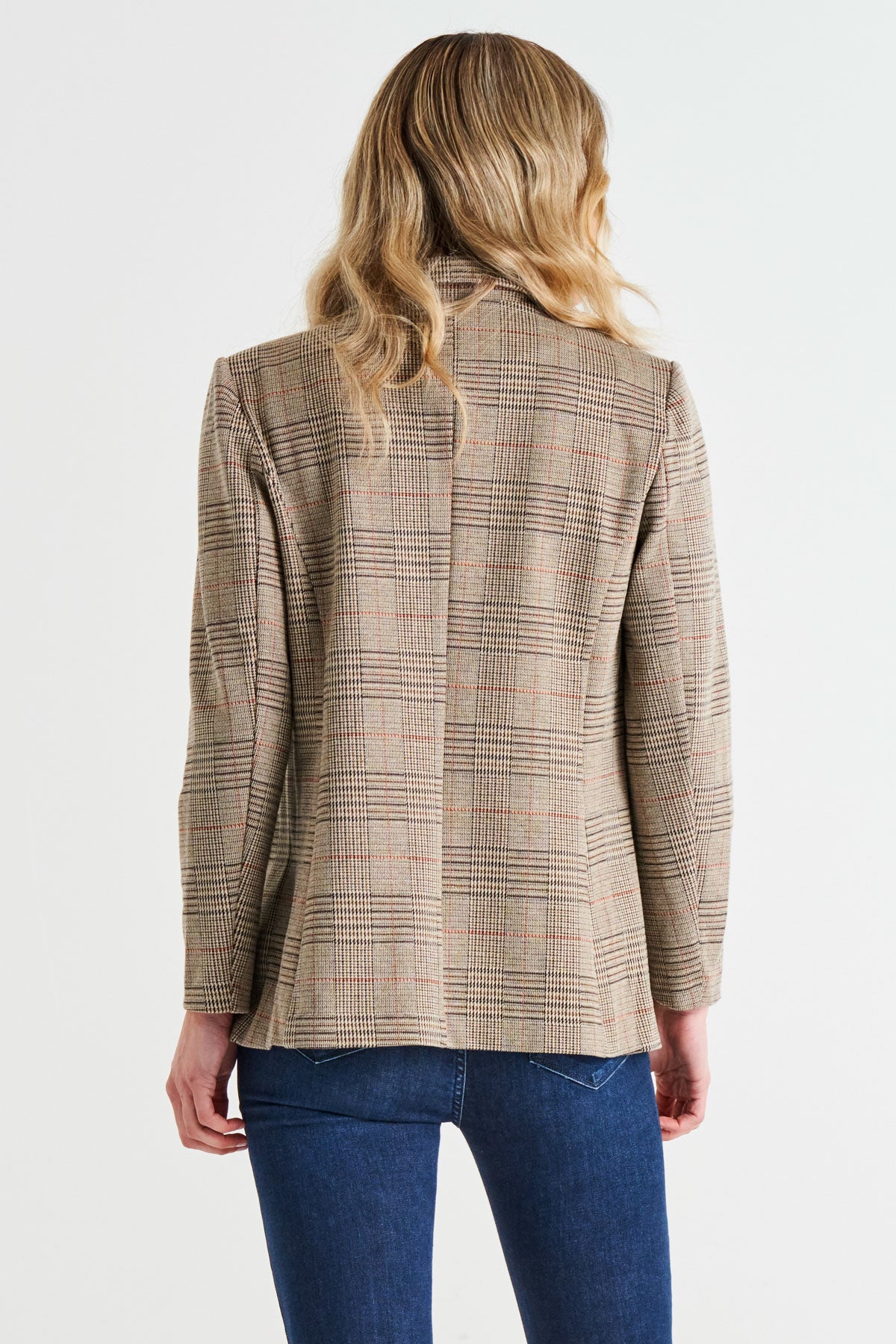 Portsea Blazer | Mocha Plaid